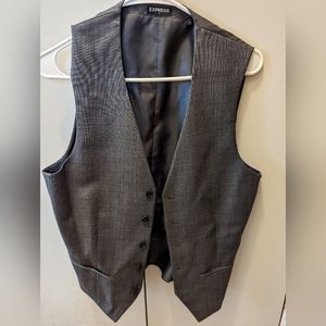 Express Men's suit vest grey XS